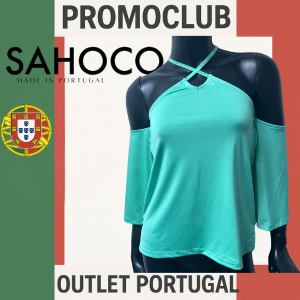 Топ Sahoco,мента, 94% полиестер, 6% спандекс, размер S, Португалия